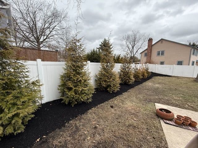 Landscape Refresh with Mulch and Evergreens