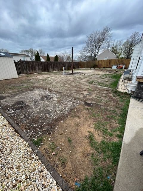 Gallery photos for Backyard Lawn Installation in Wenonah, NJ: Image #1