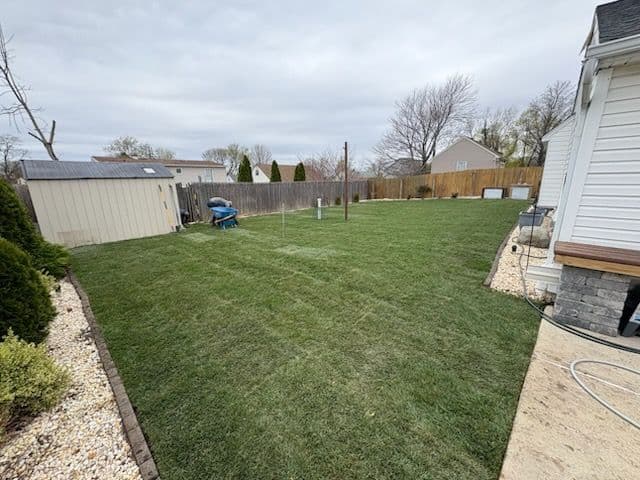 Gallery photos for Backyard Lawn Installation in Wenonah, NJ: Image #2